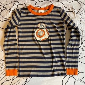 Hanna Andersson Star Wars BB-8 Pajama TOP Size 12